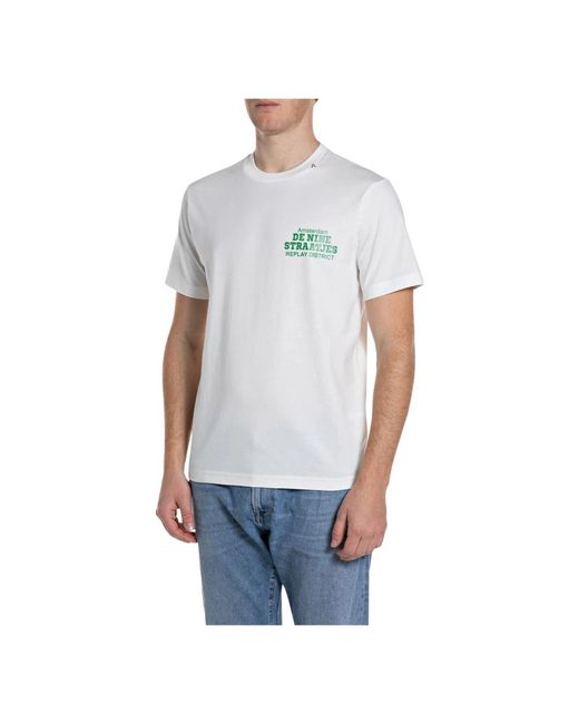 Replay Blue T-Shirts for men