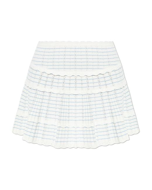 LoveShackFancy Short Skirts in het White