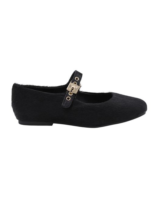 Scholl Black Ballerina Shoes