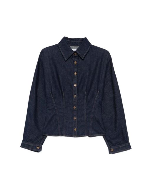 Agolde Overhemden ,Blauw ,Katoen Devon Shirt in het Blue