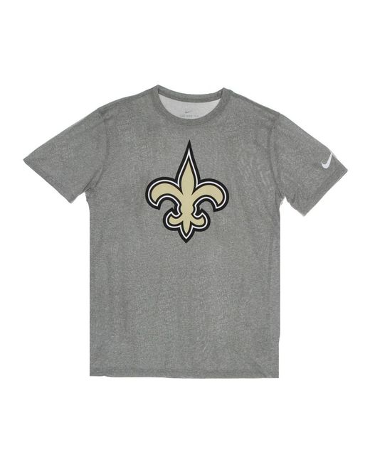 Nike Fitness ,Grijs ,Polyester Nfl Logo Legend Tee New Orleans Saints in het Gray voor heren