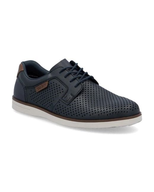 Rieker Blue Laced Shoes for men