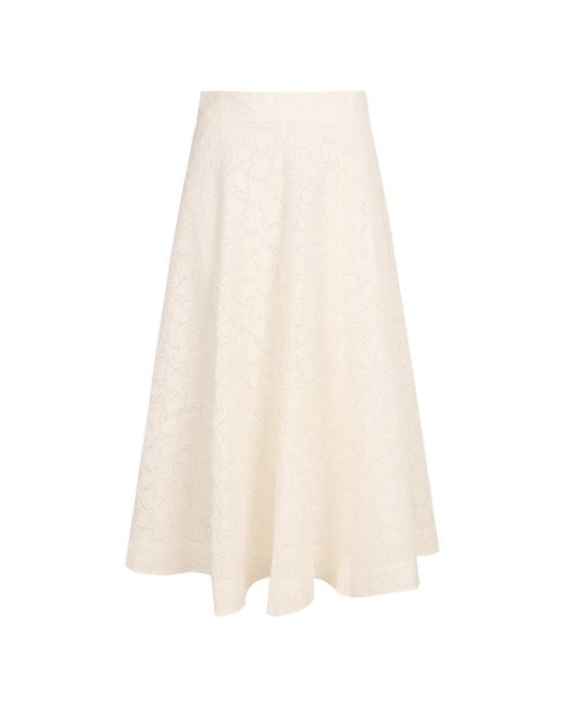 Zimmermann Natural Midi Skirts
