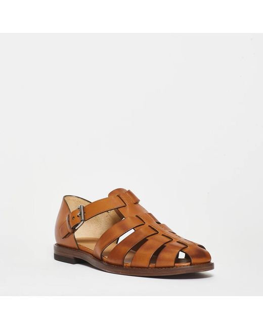 Church's Brown Flat Sandals