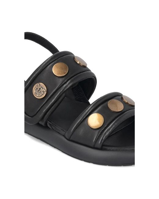 Pinko Black Flat Sandals