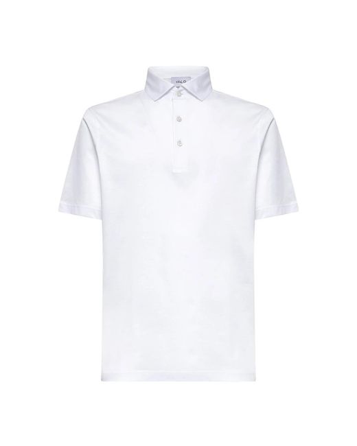 D4.0 White Polo Shirts for men
