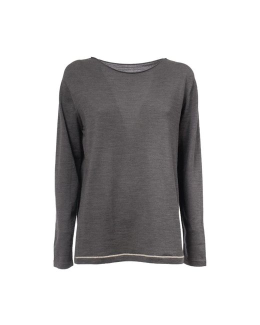 Le Tricot Perugia Round-Neck Knitwear in het Gray