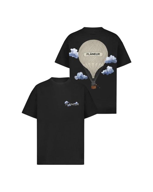 T-Shirts flâneur de hombre de color Black