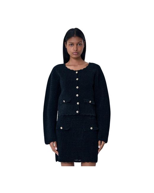 Ganni Blue Cardigans