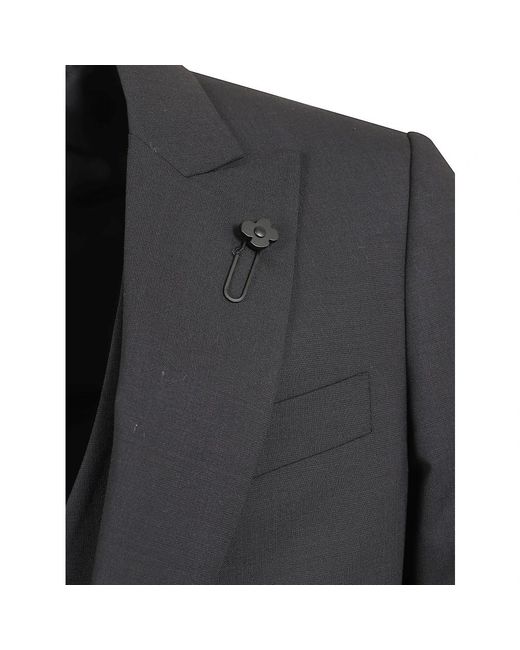 Lardini Black Single Breasted Suits for men