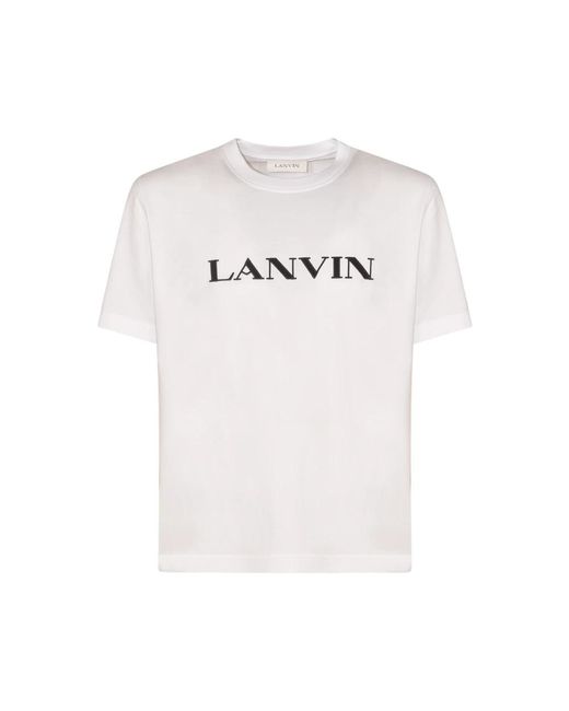 Lanvin Tops ,Wit T-Shirts En Polo's Wit in het White voor heren