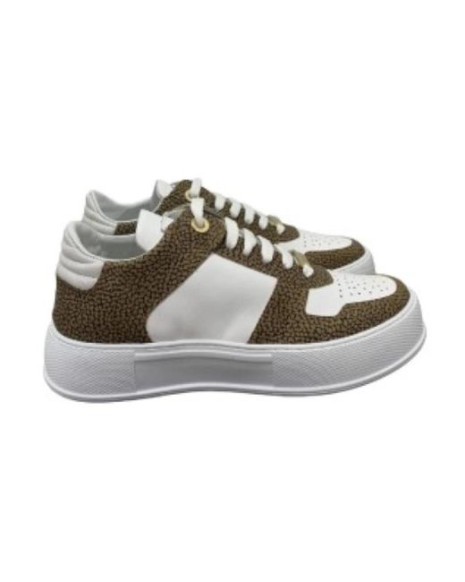 Borbonese Gray Low Top Sneakers