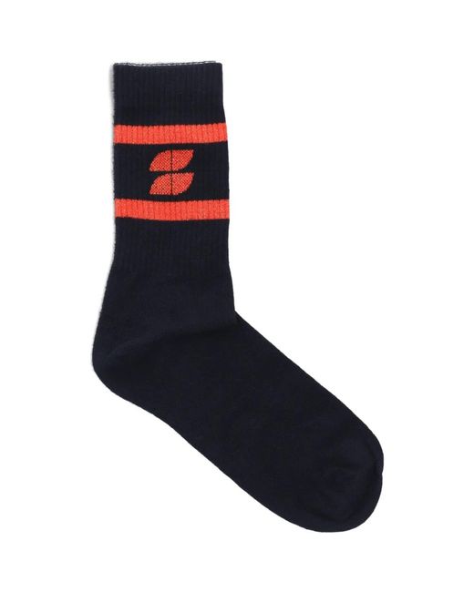 By-Bar Blue Logo Glitzer-Socken