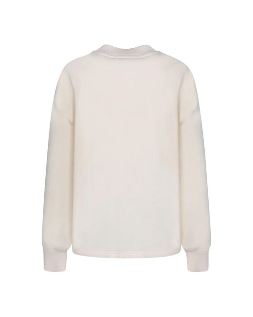 MSGM White Round-Neck Knitwear