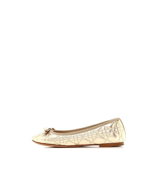 Dior Metallic Ballerina Shoes