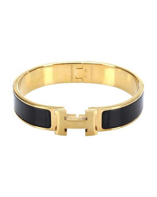 Hermès Clic Clac H Armband in het Zwart | Lyst BE