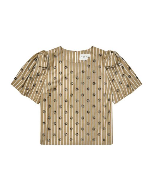 Munthe Vapouri Blouse in het Natural