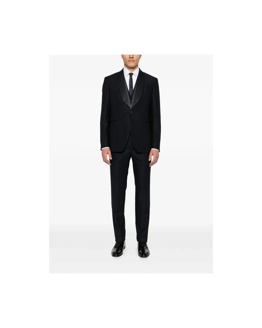Tagliatore Black Single Breasted Suits for men