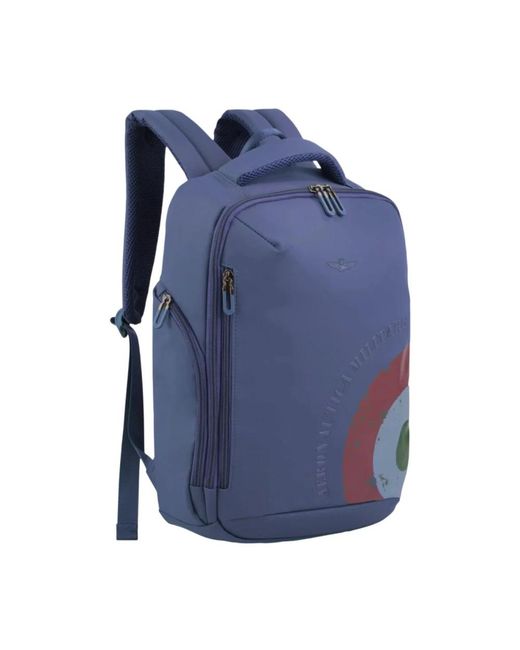 Aeronautica Militare Blue Backpacks for men