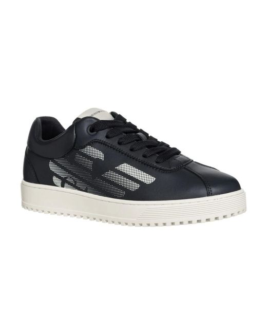 Emporio Armani Blue Sneakers for men