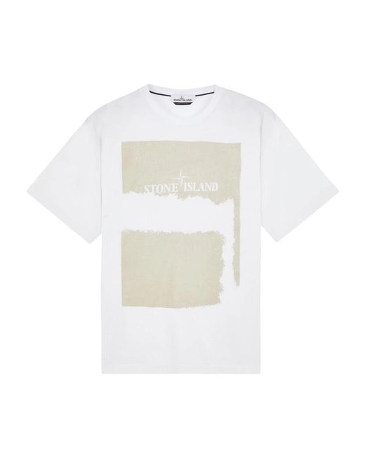 T-Shirts di Stone Island in White da Uomo