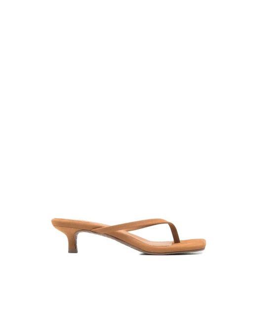 TKEES Brown Square Toe Julia Suede