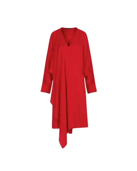 Carolina Herrera Red Midi Dresses