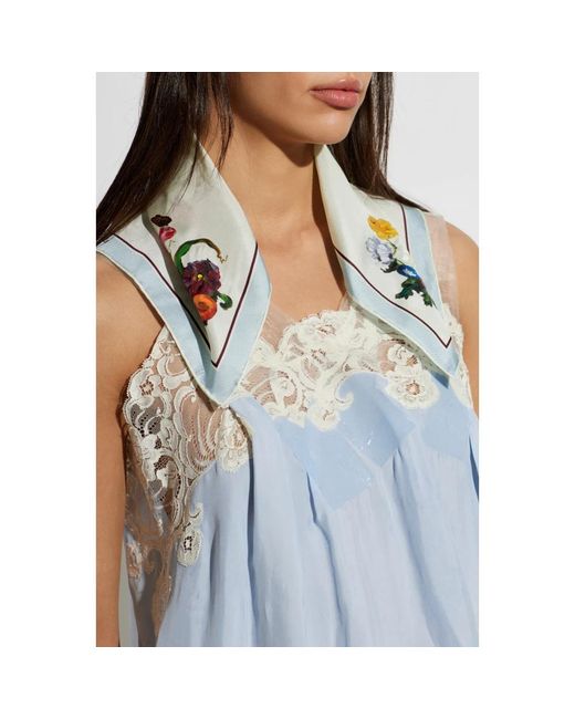 Maison Margiela White Silky Scarves