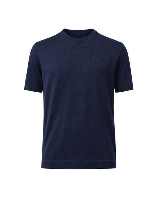 Daniele Fiesoli Blue Round-Neck Knitwear for men