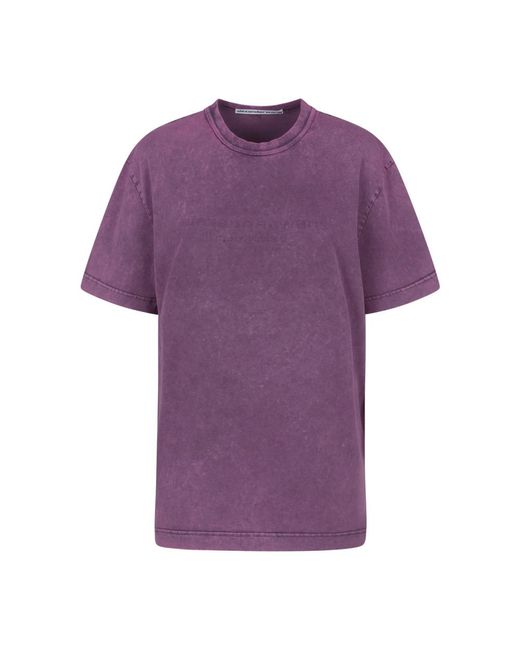 Alexander Wang Purple T-Shirts