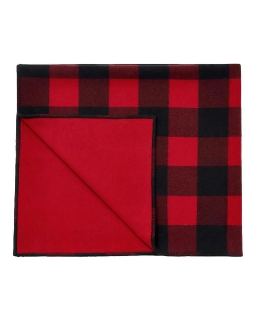 Woolrich Red Winter Scarves