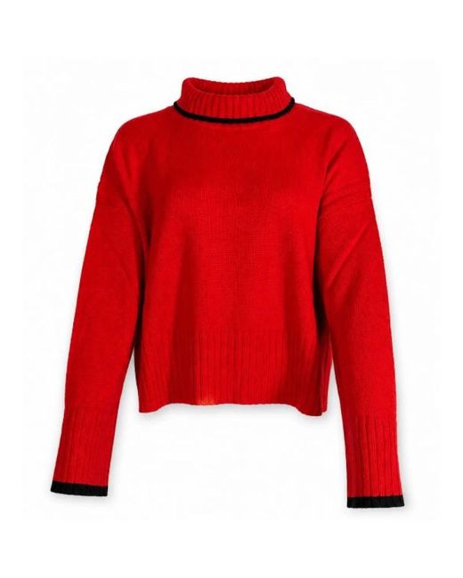 Pinko Red Turtlenecks