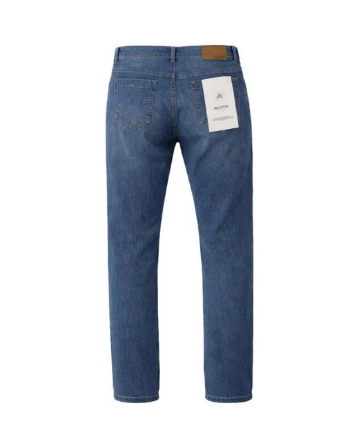 Incotex Blue Slim-Fit Jeans for men