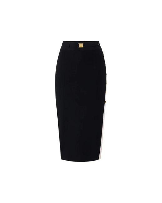 Elisabetta Franchi Black Pencil Skirts