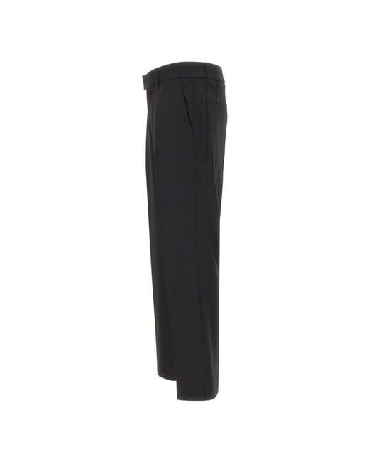 Paolo Pecora Black Suit Trousers for men