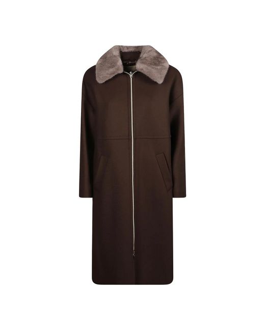 Single-Breasted Coats Herno de color Brown