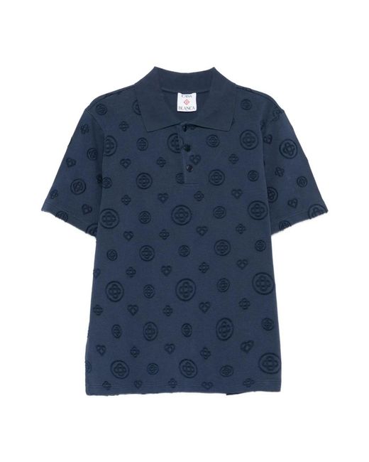 Casablanca Blue Polo Shirts for men
