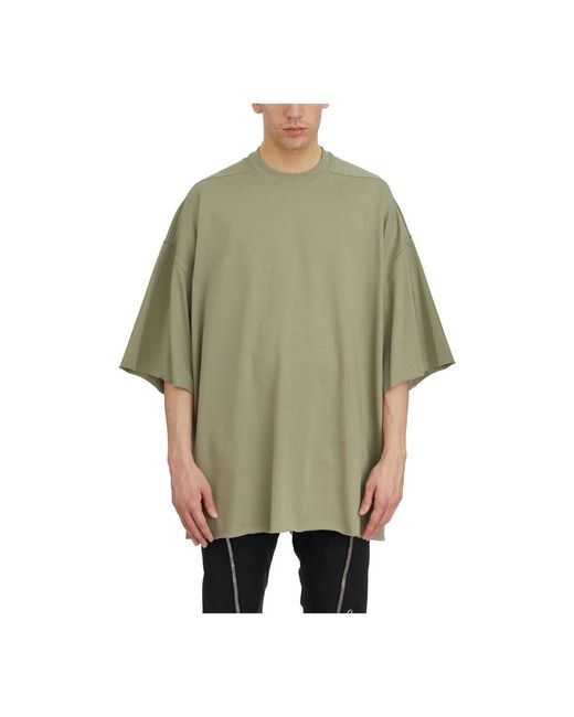 Rick Owens Tops ,Groen ,Katoen Celadon T-Shirt Stijlvol Model in het Green voor heren