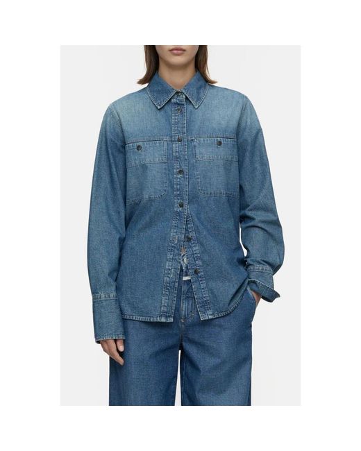 Closed Camisa in het Blue