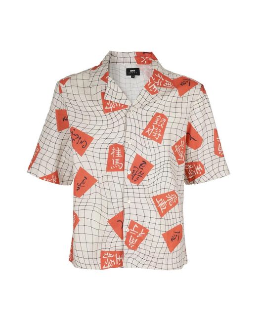Edwin Short Sleeve Shirts in het Red voor heren