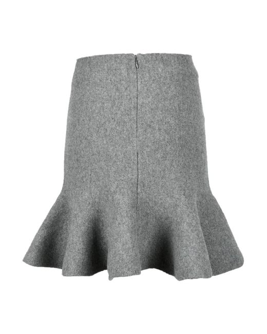 Jil Sander Gray Short Skirts