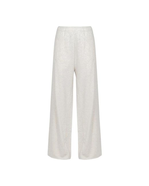 8pm White Wide Trousers