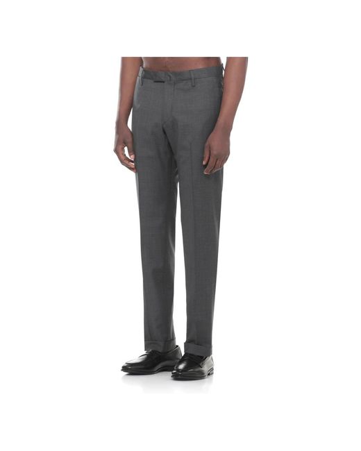 BRIGLIA Gray Suit Trousers for men