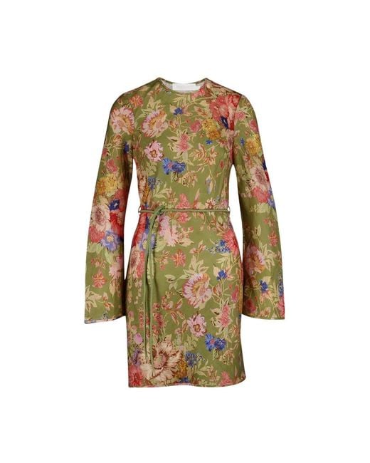 Short Dresses Zimmermann de color Green