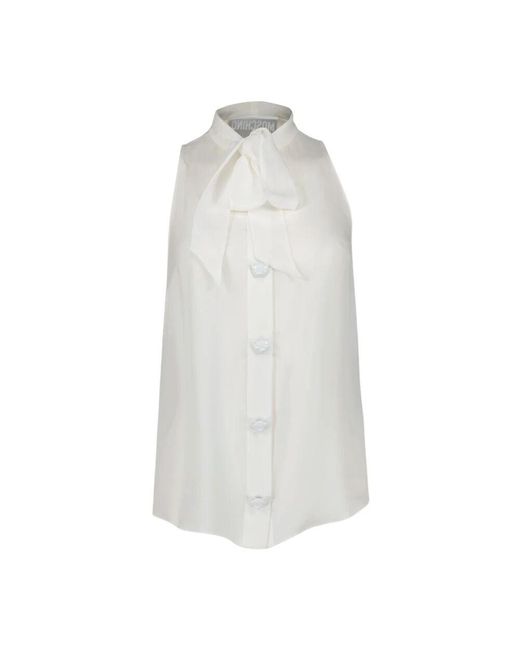 Tops > sleeveless tops Moschino en coloris White