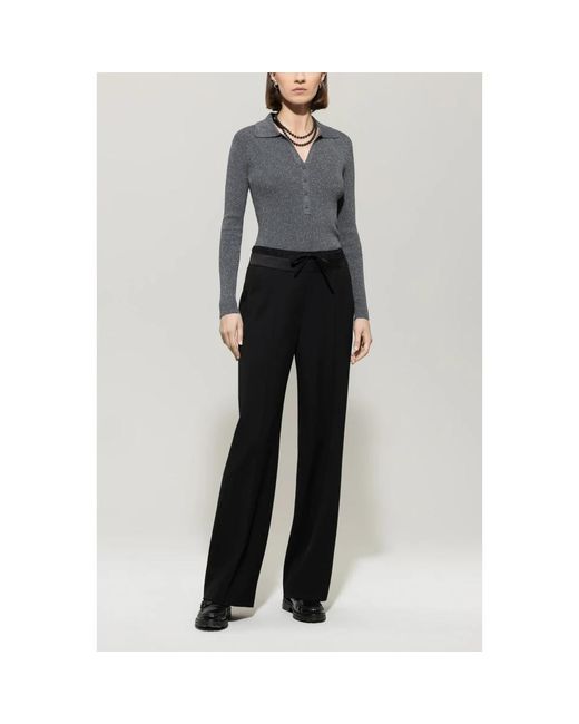 V-Neck Knitwear Luisa Cerano en coloris Gray