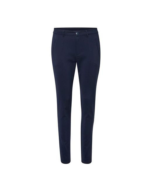Kaffe Blue Slim-Fit Trousers