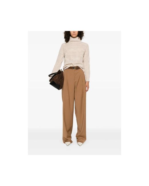 Max Mara Turtlenecks in het White