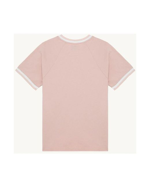 Autry Tops ,Roze ,Katoen Ronde Hals T-Shirt in het Pink