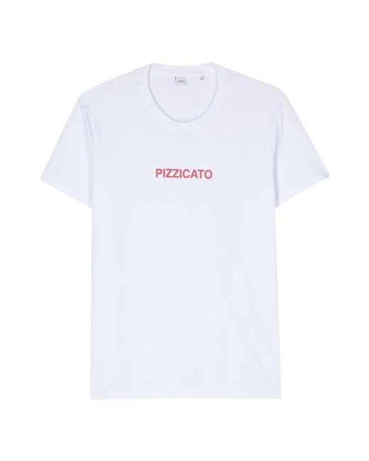 T-shirt in cotone con design unico di Aspesi in White da Uomo